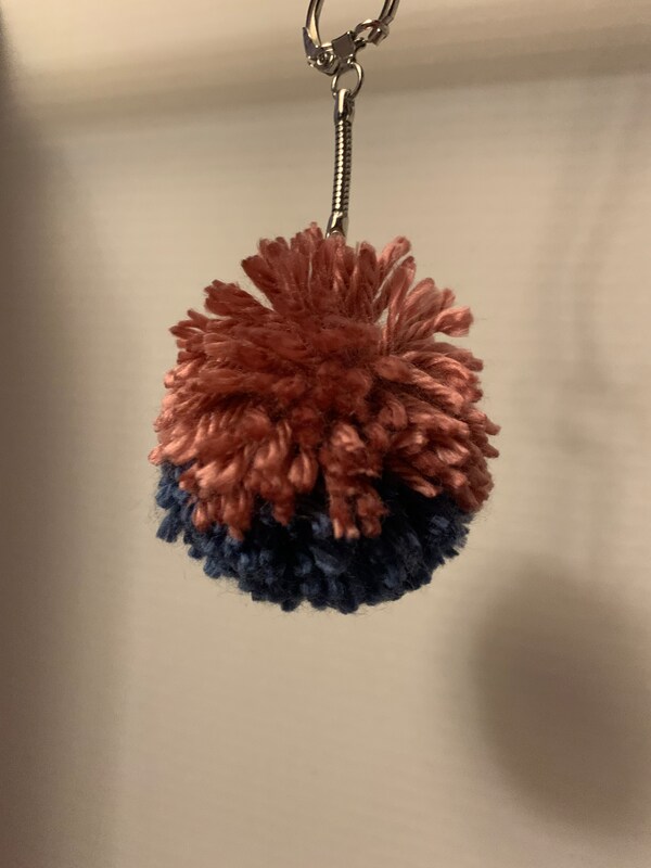 Pom pom 2025 keychain michaels